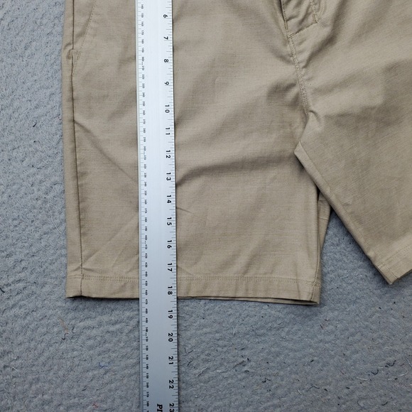Hurley Golf Khaki Shorts Men 30 Tan 2-Way Stretch H2O-Dri Breathe 19" MWS0006500 - Picture 3 of 10